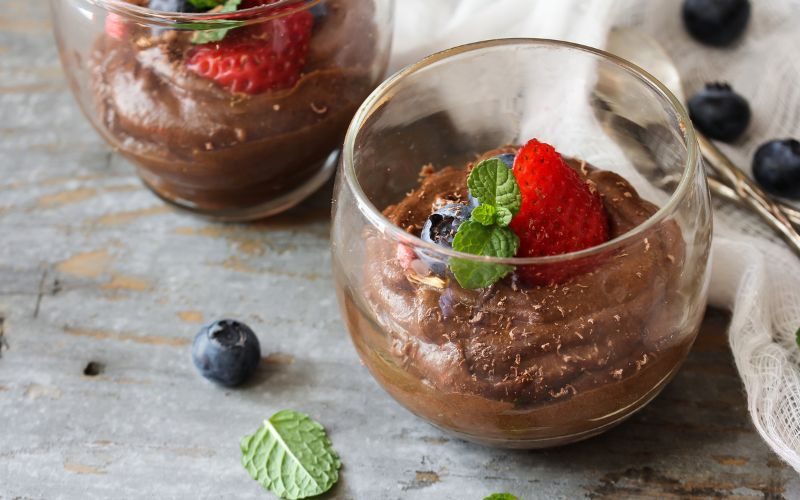 Leckeres veganes Schokomousse