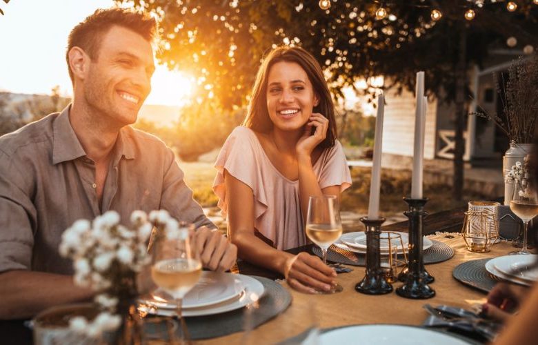 Sommerliches Abendessen