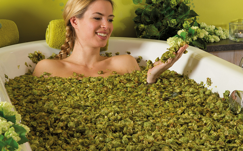 Hopfenbad im Hotel Eisvogel