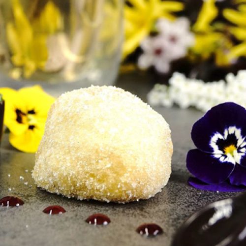 Grießkrusteln in Mostteig gebacken, Rezept vom Hotel Sonnengut