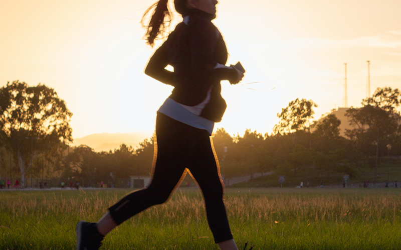 Durch Laufen genießen wir die Natur und bekommen den Kopf frei