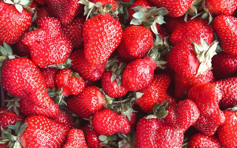 Erdbeeren im Frühling