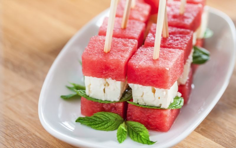 Rezept Wassermelonen Sticks mit Feta